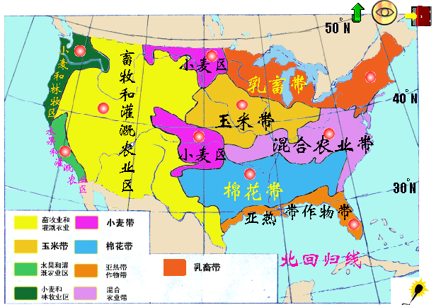 全國主要農作物分布
